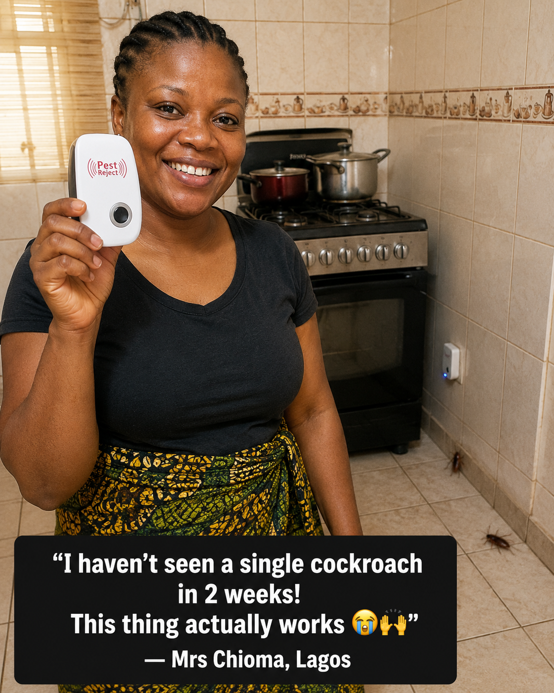 Mrs Chioma — Pest Reject customer in Lagos